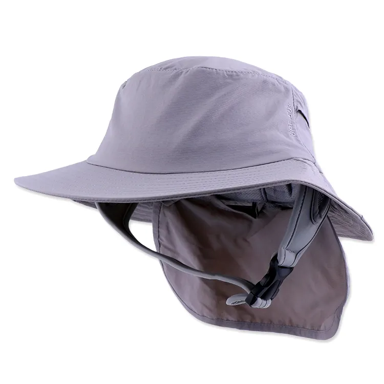 Fabricants vente chaude personnalisé surf hat cou rabat étanche pour la pêche cyclisme seau chapeau personnalisé surf chapeaux