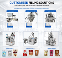 Machine de remplissage entièrement automatique pour sachets souples Doypack à bec verseur pour liquides, boissons, chocolat, pâte à tartiner aux noisettes et sauces