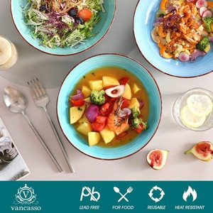 Tazones de Cerámica Personalizados para Pasta, Aptos para Microondas y Lavavajillas, Elegantes Tazones Poco Profundos para Pasta, Ensalada, Sopa, Platos de Pasta de Gran Capacidad - Product Image 3