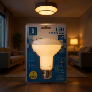 หลอดไฟ LED R90 E27 15W 1100 ลูเมน 3000K แสงวอร์มไลท์ อายุการใช้งาน 25000 ชม. - Product Image 3