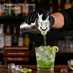Colador Hawthorne para Cócteles, Colador de Bar con Acabado de Acero Inoxidable Espejado de Alta Densidad, Colador para Bebidas - Product Image 5