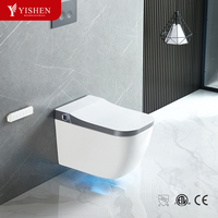 Vente chaude Smart One Piece Automatique Cuvette De Toilette Capteur Automatique Rincer Bidet Électrique Télécommande Allongée Wc Commode