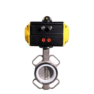 Válvula de Mariposa de Acero Inoxidable con Revestimiento de PTFE de 6 Pulgadas y 2 Pulgadas COVNA - Product Image 1
