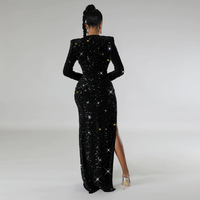 2024 HO Style automne 2 pièces ensemble élégant robe à paillettes et body à manches longues soirée vêtements de fête