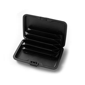 Wholesale <b>Red</b> <b>Suitcase</b> Shape Custom Logo Metal Name Card Holder With Multiple Interlayer - Product Image 5