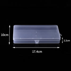 PP Plastic Storage <b>Box</b> Rectangle Covered Jewelry <b>Box</b> 41g Solid Color Part Number 5430 Zhejiang Origin - Product Image 2