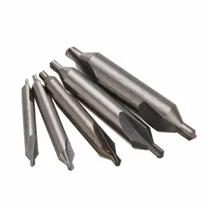 Customized 6PCS Combined Silver High Speed Steel CNC Center Drill Set