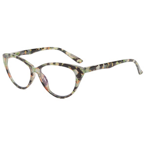 Xsy Cat Eye Eyeglass Frames 54mm Anti Blue Light Unisex Full Frame <b>PC</b> Lens Computer Glasses - Product Image 4