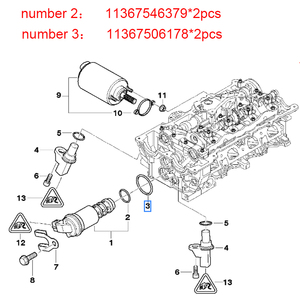 Zylinderkopf-Ventildeckeldichtung für BMW E46 E90 316I 318I 318Ci 316Ti OE 11120032224 11377502022 11377514007 11377514008 - Product Image 5
