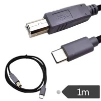 Printer USB 2.0 B Male ke USB-C 3.1 Tipe C Male OTG Data Adaptor Ponsel Konektor Konverter Kabel 1m