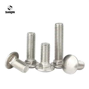 ผู้ผลิตสลักเกลียว SS 304 A2-70 สกรูหัวกลมคอเหลี่ยม M5 M6 M8 M10 <span class=keywords><strong>M12</strong></span> M14 M16 สกรูอุตสาหกรรม - Product Image 4