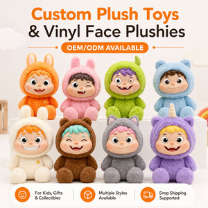 Peluche Kawaii Personalizado de Algodón PP con Rostro Bordado en Vinilo, Ropa Extraíble para Merchandising Cultural CPC - Product Image 4