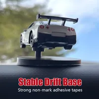 Modèle de voiture de drift en alliage pour tableau de bord, jouet décoratif pour intérieur de voiture, accessoire de course sportive, avec fonctions de balancement et de virage, design cool