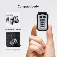 Mini lampe torche LED EDC super lumineuse 300mAh ou 750mAh, rechargeable par USB, lanterne de camping d'urgence en ABS, SOS