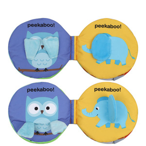 Ensemble éducatif tactile et tactile <span class=keywords><strong>Livre</strong></span> en tissu Peek-A-Boo en tissu doux pour bébé - Product Image 2