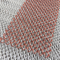 Maille ronde décorative de rideau en métal de courrier de chaîne de grillage pour la décoration de rideaux de restaurant