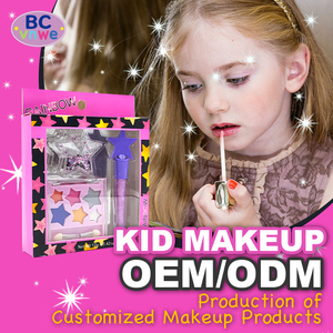 Set de <span class=keywords><strong>Maquillaje</strong></span> Lavable <span class=keywords><strong>para</strong></span> <span class=keywords><strong>Niñas</strong></span>, Paleta de Sombras de Ojos en Forma de Estrella, Brillo Labial con Purpurina, Set de Regalo de Belleza No Tóxico - Product Image 3