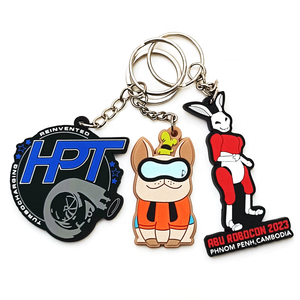 Esnek Renkli PVC Kauçuk Anahtarlık Yüksek Kaliteli Özelleştirilmiş Anahtarlık Etkinlikler ve Marka Ürünleri İçin - Product Image 1