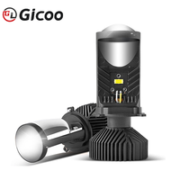GICOO Y9 80W 16000LM 12V Nouveau 6000K Éclairage automobile Ampoules de projecteur LED H4 Canbus Phare de voiture à faisceau haut/bas