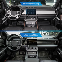 Kit d'amélioration de l'intérieur en fibre de carbone pour la modification de voitures 2020-2024, adapté au Range Rover Defender