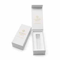 Boîte Cadeau Parfum Luxe – Emballage Bouteille de Parfum avec Base et Couvercle, Insert Inclus, Finition Dorée 2 Volets