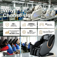 Fauteuil de massage de luxe à monnayeur avec écran tactile et distributeur automatique pour massage corporel complet, idéal pour les centres commerciaux Zhipin