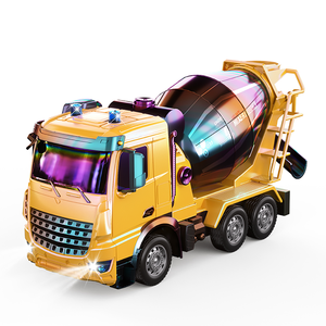 MILI estilo europeo 1:12 7-CH iluminación Control remoto recubierto con aerosol 2,4G frecuencia elevación ingeniería camión juguete - Product Image 1