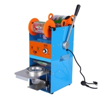 Machine à sceller manuelle compacte pour gobelets de thé au lait, à prix d'usine, avec ruban adhésif plastique