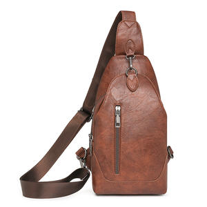 Sacs de poitrine rétro en PU pour femmes tout-match sacs de taille rétro sacs de messager de printemps populaires transfrontaliers une pièce en gros - Product Image 1