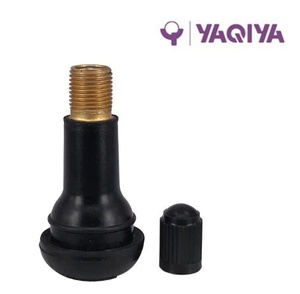 Valve de pneu tubeless TR413 à clipser, en caoutchouc, accessoire pour roue de voiture - Product Image 4