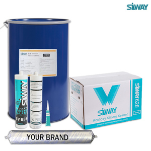 Scellant en gel de silicone à un composant <span class=keywords><strong>Siway</strong></span> SV628 300 ml, à séchage rapide, à base d'acide acétique, faible module, haute déformation, pour travaux de construction - Product Image 3