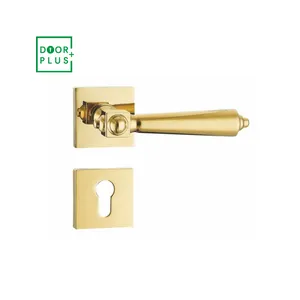 Doorplus Zinc Alloy Bedroom Gold Chrome New Classic Interior Door Handle Wooden Door Handle Lock