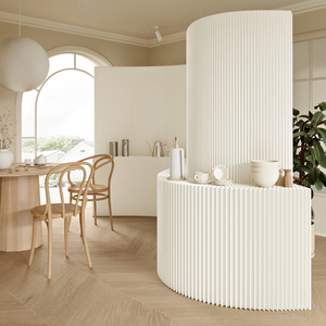 Tragbare Faltbare Raumteiler aus Papier für Veranstaltungen und Hochzeiten mit Kraftpapier in Wabenstruktur - Product Image 2