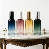 Flacon en verre transparent de 50 ml pour parfums, huiles essentielles, sérum de soin, avec bouchon à vis standard, compte-gouttes, compatible diffuseur à bâtonnets, personnalisable
