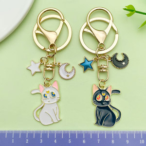 <span class=keywords><strong>Porte</strong></span>-clés dessin animé émail Anime chat chanceux <span class=keywords><strong>marin</strong></span> lune <span class=keywords><strong>porte</strong></span>-clés pour sac - Product Image 6