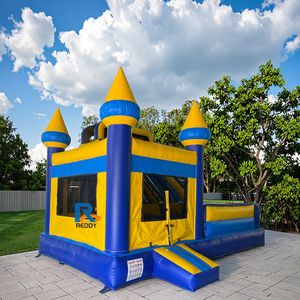 Castillo de salto inflable de PVC comercial Premium Casa de rebote de tobogán gigante para niños - Product Image 1