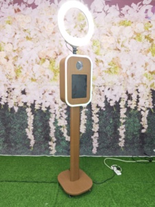 Soporte Portátil para Cámara DSLR con Aspecto de Madera, Vista Previa <span class=keywords><strong>en</strong></span> <span class=keywords><strong>Tiempo</strong></span> <span class=keywords><strong>Real</strong></span>, Cabina de Fotos para iPad y DSLR - Product Image 3