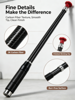 Varilla PDR de Fibra de Carbono Personalizada para Reparación de Granizo - Ultraligera, Alta Rigidez, Longitud Ajustable (70-130cm), Superficie con Tejido 3K para Automoción