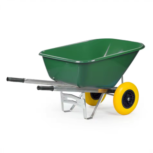 Estilo europeu Heavy Duty Handle Carrinho De Mão WB9600 200L Bandeja Plástica Industrial Jardim Uso Ferramentas De Construção Popular - Product Image 6