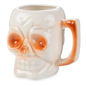 10 oz Halloween Pirate Themed <strong>Mug</strong> Parties Events Cool Skeleton Spooky CeramicTiki <strong>Mug</strong> with Handle - Product Image 1