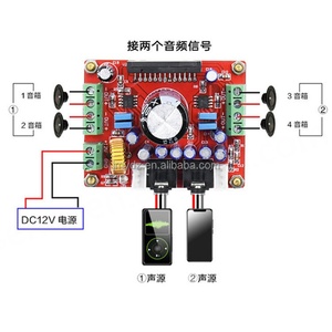 Carte de développement Fever Grade TDA7850, amplificateur de voiture 4 canaux 4X50W avec réduction de bruit BA3121, électrolyse de grande capacité JMY - Product Image 1