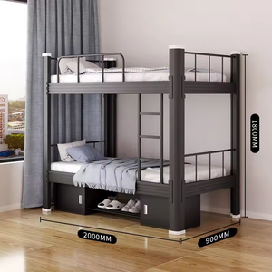 학교 및 공장 기숙사용 헤비듀티 금속 이층침대, 맞춤 제작 가능, OEM 프로젝트 제조업체 - Product Image 3