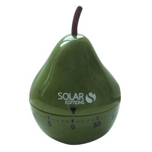 Plastic Pear Shaped Mechanical Countdown Kitchen Timer