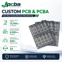 PCB multicouche personnalisé, PCB haute fréquence, masque de soudure noir, plaqué or par immersion ENIG, prototype de circuit imprimé et production en série