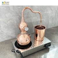 MICET 5L Micro cuivre alembique distillateur Homebrew équipement pour faire du whisky alcool liqueurs Machine équipement de distillation