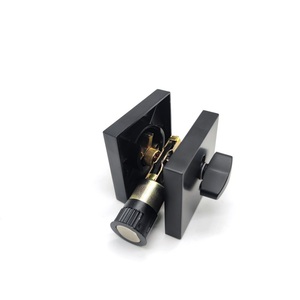 Cerradura de Seguridad de Alta Calidad con Cerrojo de Cilindro Único de Acero Inoxidable Negro Mate para EE. UU. y Canadá, con 3 Llaves, Diseño Cuadrado en un Lado - Product Image 2