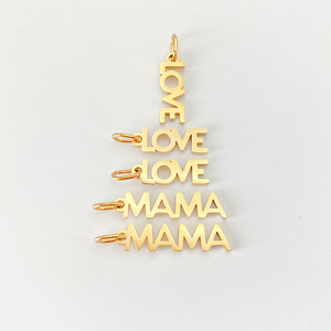 Pendentif Emanco tendance en acier inoxydable plaqué <span class=keywords><strong>or</strong></span> avec breloque MaMa, accessoire délicat pour <span class=keywords><strong>femme</strong></span>, idéal pour la fête des Mères - Product Image 1