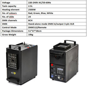 DMX 512 1500W <span class=keywords><strong>Vertical</strong></span> <span class=keywords><strong>Fog</strong></span> <span class=keywords><strong>Machine</strong></span> Metal Remote Control Stop Column Smoke <span class=keywords><strong>Machine</strong></span> para festas de casamento e efeitos especiais - Product Image 6