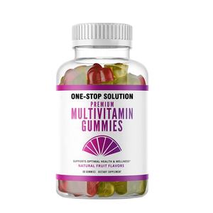 Usine Private Label Rouge Pomme Forme Acide Folique Vitamine B12 Multivitamines Minéraux Vitamine Pomme Cidre Vinaigre Gummy - Product Image 1