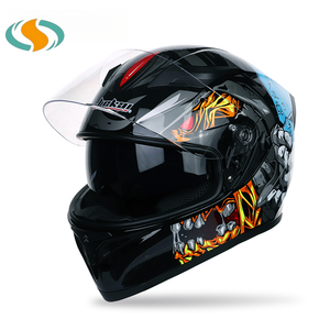 新発売！ABS製バイク用フルフェイスヘルメット、豊富なカラーと柄をご用意、1年間の保証付き - Product Image 3